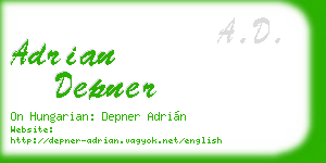 adrian depner business card